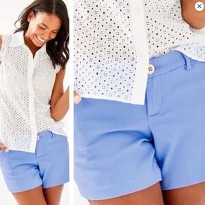 Lilly Pulitzer Callahan Stretch Blue Peri short